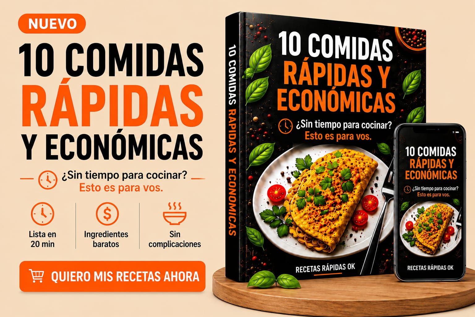 Dejá de pensar que cocinar. Resolvé tu semana en 20 minutos.