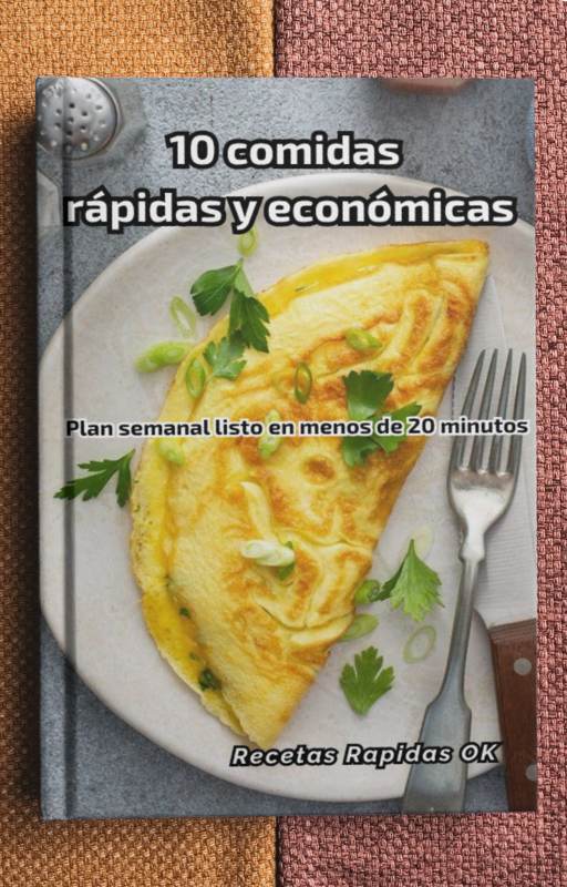 Organizá tus comidas de toda la semana en minutos. 10 Recetas simples, ingredientes baratos y una lista de compras incluida para que no pierdas tiempo ni plata.
