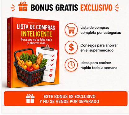 Dejá de pensar que cocinar. Resolvé tu semana en 20 minutos.
